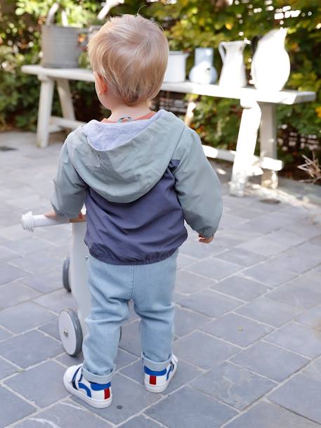 Lichte denim broek baby gebleekt denim+ongewassen denim - vertbaudet enfant 