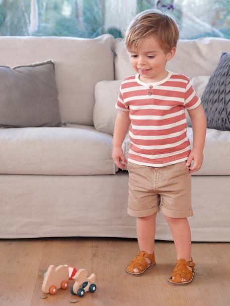 Babybermuda taupe - vertbaudet enfant 