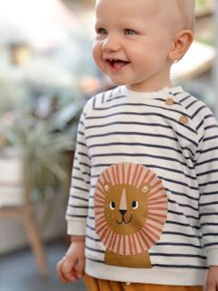 -Gestreept sweatshirt van molton baby