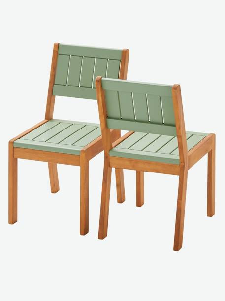 Set van 2 buitenstoelen Summer kaki - vertbaudet enfant 