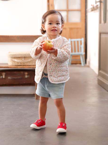 Gewatteerd babyvest lichtblauw+lichtroze - vertbaudet enfant 