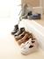 Zacht lederen sandalen voor baby's die kruipen jeansblauw - vertbaudet enfant 