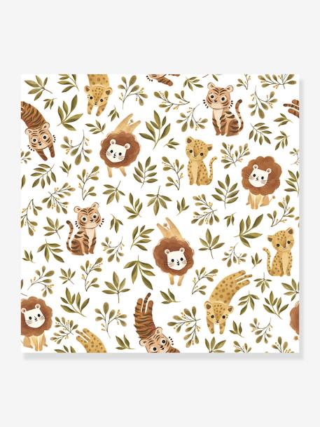 Behang savanne met kleine dieren Felidae LILIPINSO brons - vertbaudet enfant 