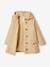 Meisjestrenchcoat met capuchon beige+kaki - vertbaudet enfant 