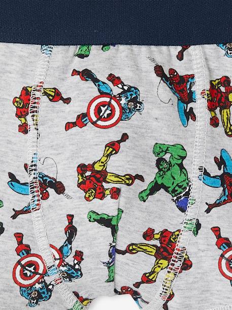 Set van 3 boxershorts jongens Marvel¨ Avengers marineblauw - vertbaudet enfant 