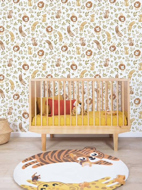 Behang savanne met kleine dieren Felidae LILIPINSO brons - vertbaudet enfant 