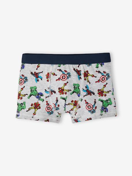 Set van 3 boxershorts jongens Marvel¨ Avengers marineblauw - vertbaudet enfant 