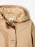 Meisjestrenchcoat met capuchon beige+kaki - vertbaudet enfant 