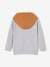 Sportieve sweater met rits en capuchon, colourblock jongens gemêleerd grijs - vertbaudet enfant 