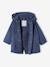 3-in-1-parka voor baby met afneembaar vest in fleece leiblauw - vertbaudet enfant 