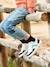 Leren sneakers met veters en rits WIT - vertbaudet enfant 