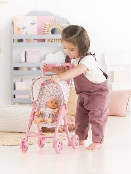 Kinderwagen met bloemetjes - Mijn eerste babypop - COROLLE snoepjesroze - vertbaudet enfant 