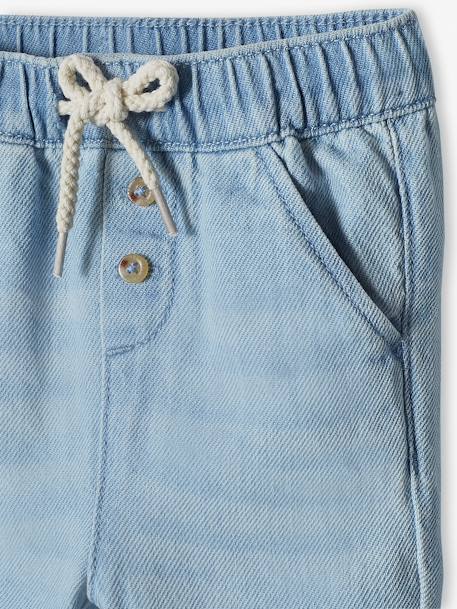 Lichte denim broek baby gebleekt denim+ongewassen denim - vertbaudet enfant 