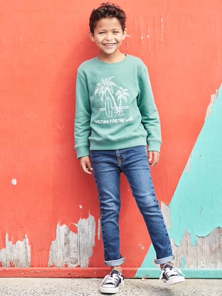 Slim fit jeans Basics jongens stone - vertbaudet enfant 