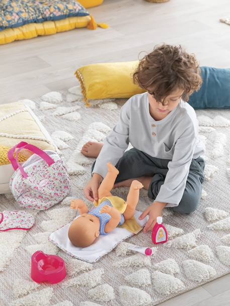 Koffer verzorgingsaccessoires met bloemen - COROLLE meerkleurig - vertbaudet enfant 