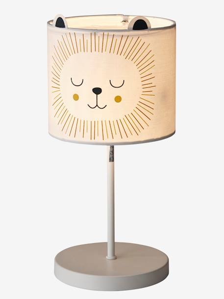 Leeslamp LEEUW EFFEN LICHTBEIGE MET PRINT - vertbaudet enfant 