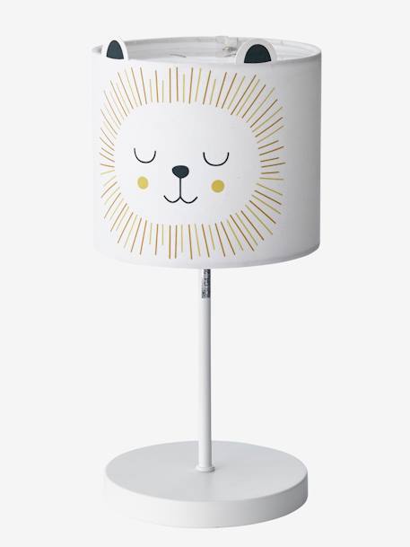 Leeslamp LEEUW EFFEN LICHTBEIGE MET PRINT - vertbaudet enfant 