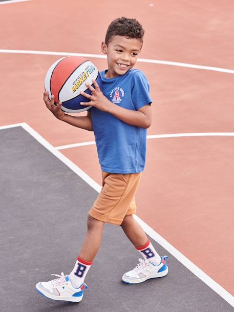 Sportief jongensshirt met motief koningsblauw - vertbaudet enfant 