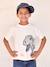 Jongensshirt met 3D-effect ecru+felblauw - vertbaudet enfant 
