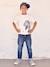 Jongensshirt met 3D-effect ecru+felblauw - vertbaudet enfant 