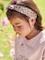 Set van 2 bedrukte hoofdbanden voor meisjes nude+rozen - vertbaudet enfant 