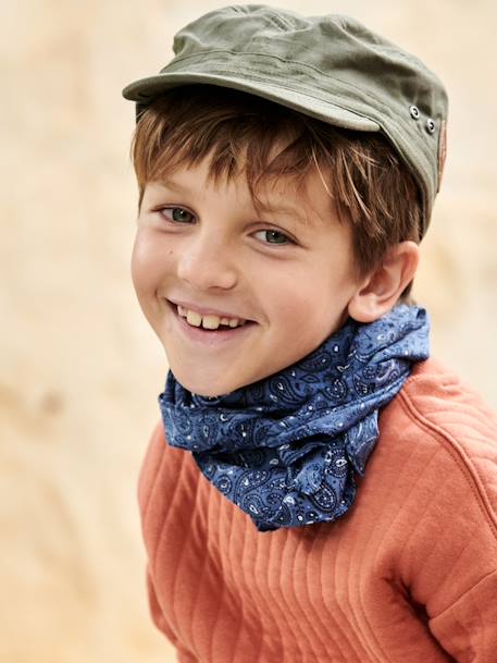 Personaliseerbare jongensbandana marineblauw - vertbaudet enfant 