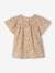 Babyblouse met gesmokte hals, korte mouwen wit - vertbaudet enfant 