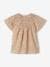 Babyblouse met gesmokte hals, korte mouwen wit - vertbaudet enfant 