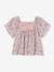 Meisjessetje blouse en short ecru - vertbaudet enfant 