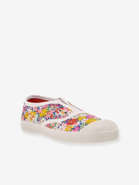 Katoenen tennisschoenen voor kinderen met Liberty¨-print Elly BENSIMON¨ wit, bedrukt - vertbaudet enfant 