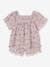 Meisjessetje blouse en short ecru - vertbaudet enfant 