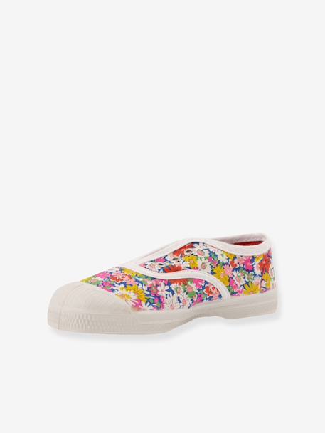 Katoenen tennisschoenen voor kinderen met Liberty¨-print Elly BENSIMON¨ wit, bedrukt - vertbaudet enfant 