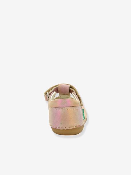 Leren baby sandalen Sushy Originel Softers KICKERS® karamel+marine+rozen+WIT - vertbaudet enfant 