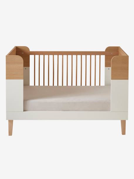 MOKA om te vormen babybed wit/hout - vertbaudet enfant 