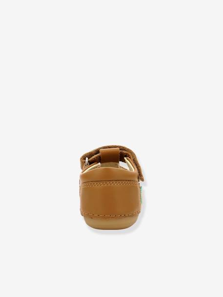 Leren baby sandalen Sushy Originel Softers KICKERS® karamel+marine+rozen+WIT - vertbaudet enfant 