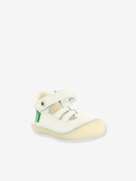 Leren baby sandalen Sushy Originel Softers KICKERS® karamel+marine+rozen+WIT - vertbaudet enfant 