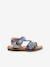 Leren kindersandalen Diazz KICKERS¨ blauw+rozen - vertbaudet enfant 