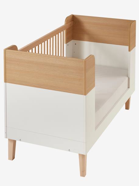 MOKA om te vormen babybed wit/hout - vertbaudet enfant 