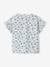 Baby T-shirt met bloemen in pointelle-breisel ecru - vertbaudet enfant 