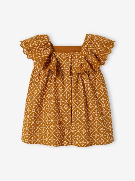 Babyjurk met ruches karamel - vertbaudet enfant 