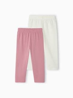 Set van 2 leggings meisje tot halverwege de kuit  - vertbaudet enfant