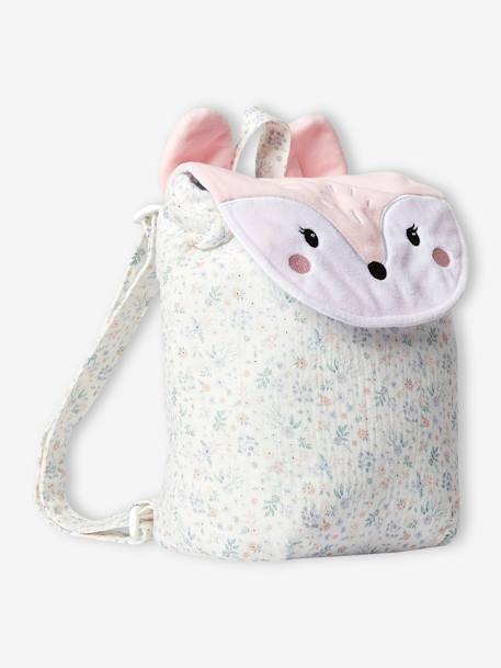 Personaliseerbare tas met kat voor meisjes lichtroze - vertbaudet enfant 
