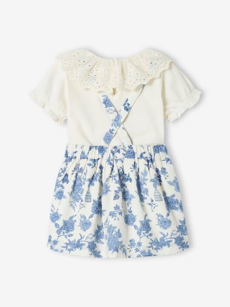 Feestelijke babyset rok en shirt ecru - vertbaudet enfant 