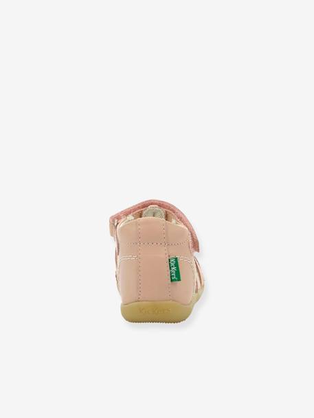 Leren sandalen jongensbaby Bigflo 2 Iconique Biboo KICKERS® rozen - vertbaudet enfant 