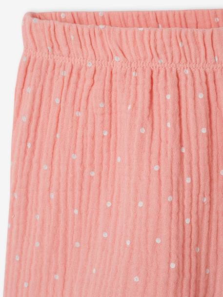 Roze flamingopyjashort van puur katoengaas rozen - vertbaudet enfant 