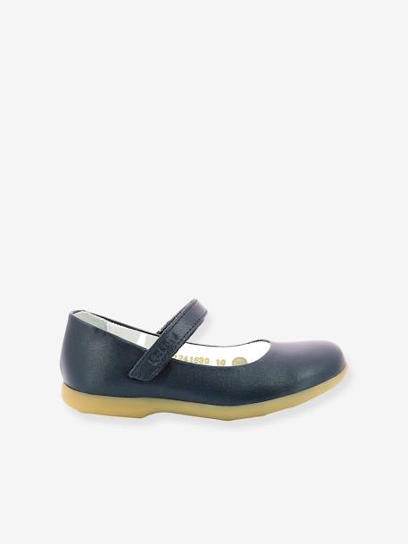 Meisjes ballerina's Ambellie KICKERS¨ marineblauw+wit - vertbaudet enfant 