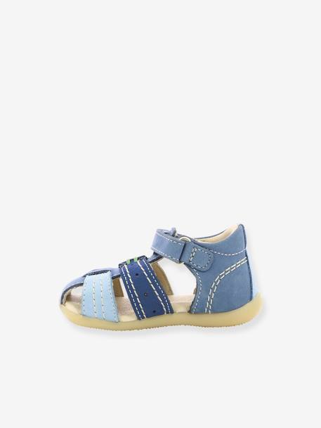 Leren sandalen jongensbaby Bigbazar 2 Iconique Biboo KICKERS® driekleurig blauw - vertbaudet enfant 