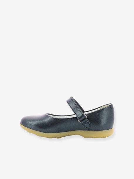 Meisjes ballerina's Ambellie KICKERS¨ marineblauw+wit - vertbaudet enfant 