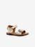 Leren kindersandalen Dyastar KICKERS¨ goud+rozen - vertbaudet enfant 