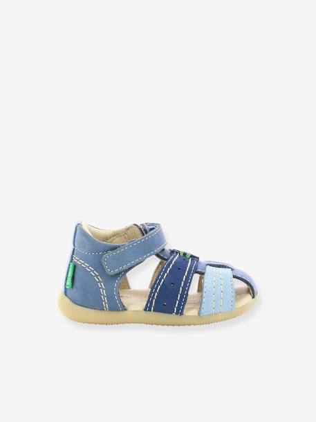 Leren sandalen jongensbaby Bigbazar 2 Iconique Biboo KICKERS® driekleurig blauw - vertbaudet enfant 